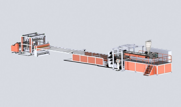 PVC超透水晶板挤出生产线