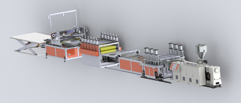 WPC地板挤出生产线 WPC地板挤出生产线