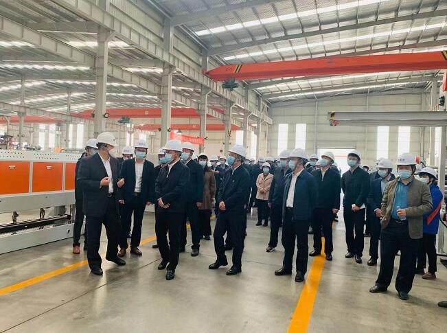 盐城市委，市政府来我们南通公司观摩指导